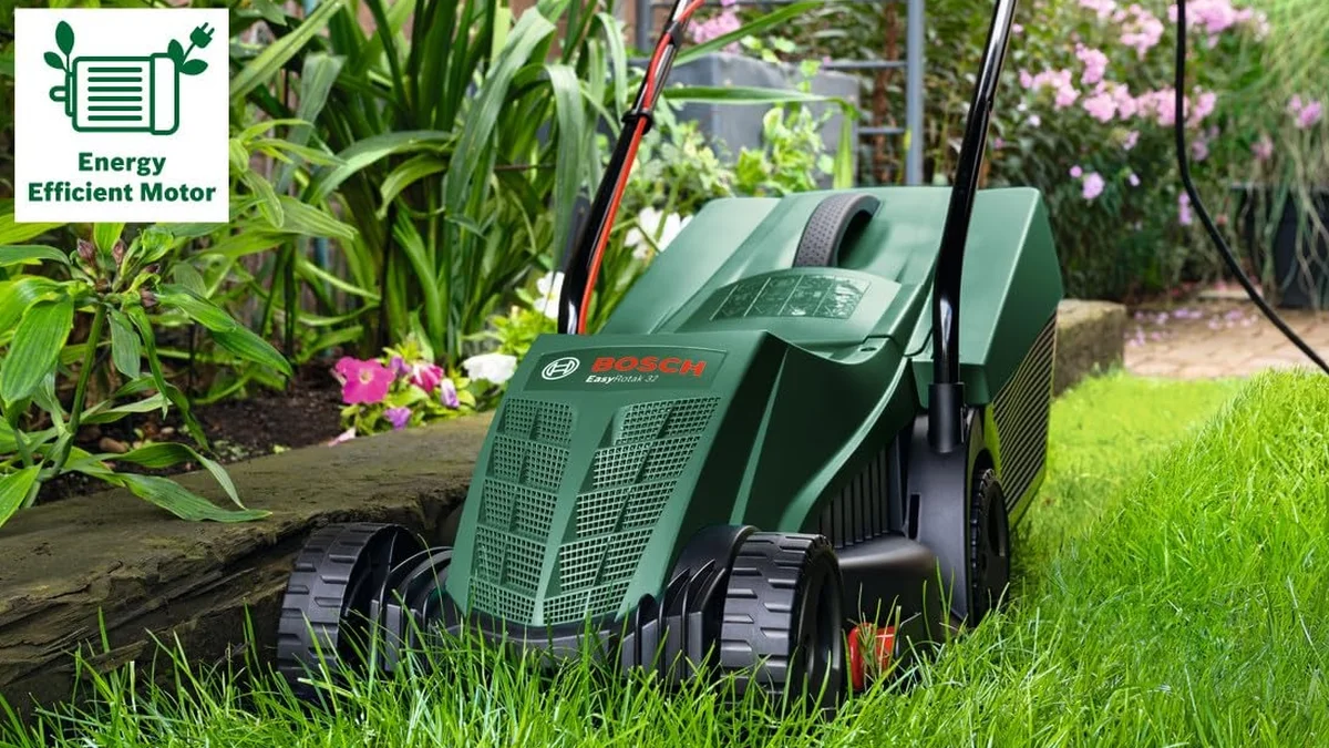 Cortacésped Bosch 1200W - 31L - corte 2-6cm