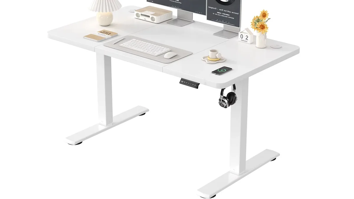 Mesa 120x60cm con motor de altura ajustable