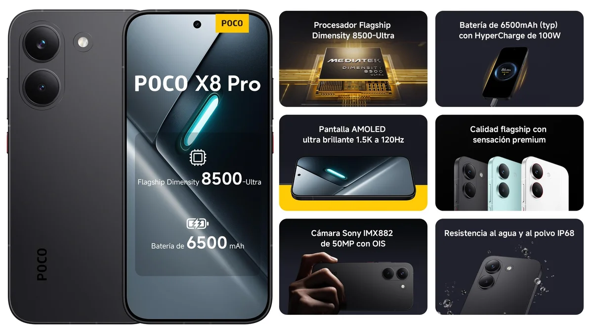 Xiaomi Poco X8 PRO 5G - 256GB / 8GB RAM