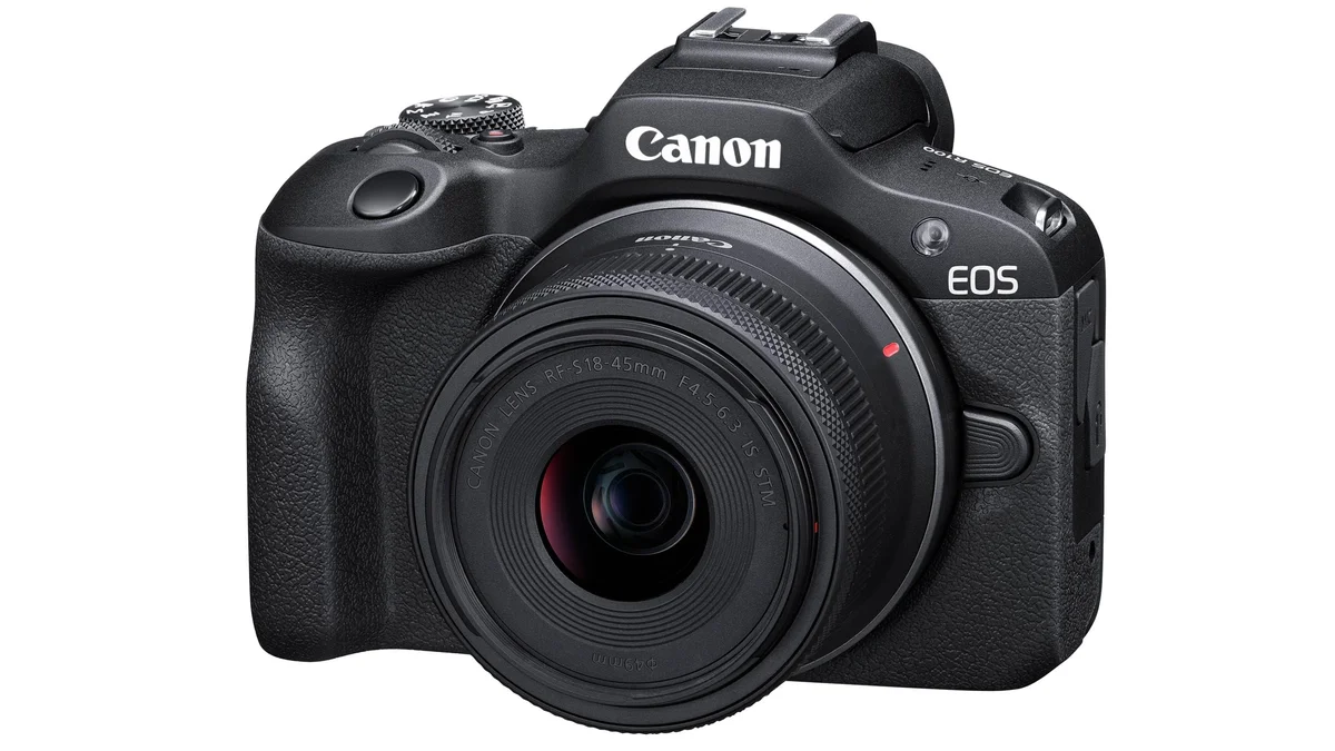 Canon EOS R100 24MP con objetivo estabilizado 18-45mm