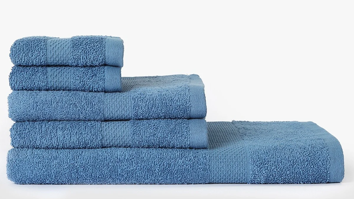 Pack de 5 toallas con tamaños para cara, cuerpo y baño