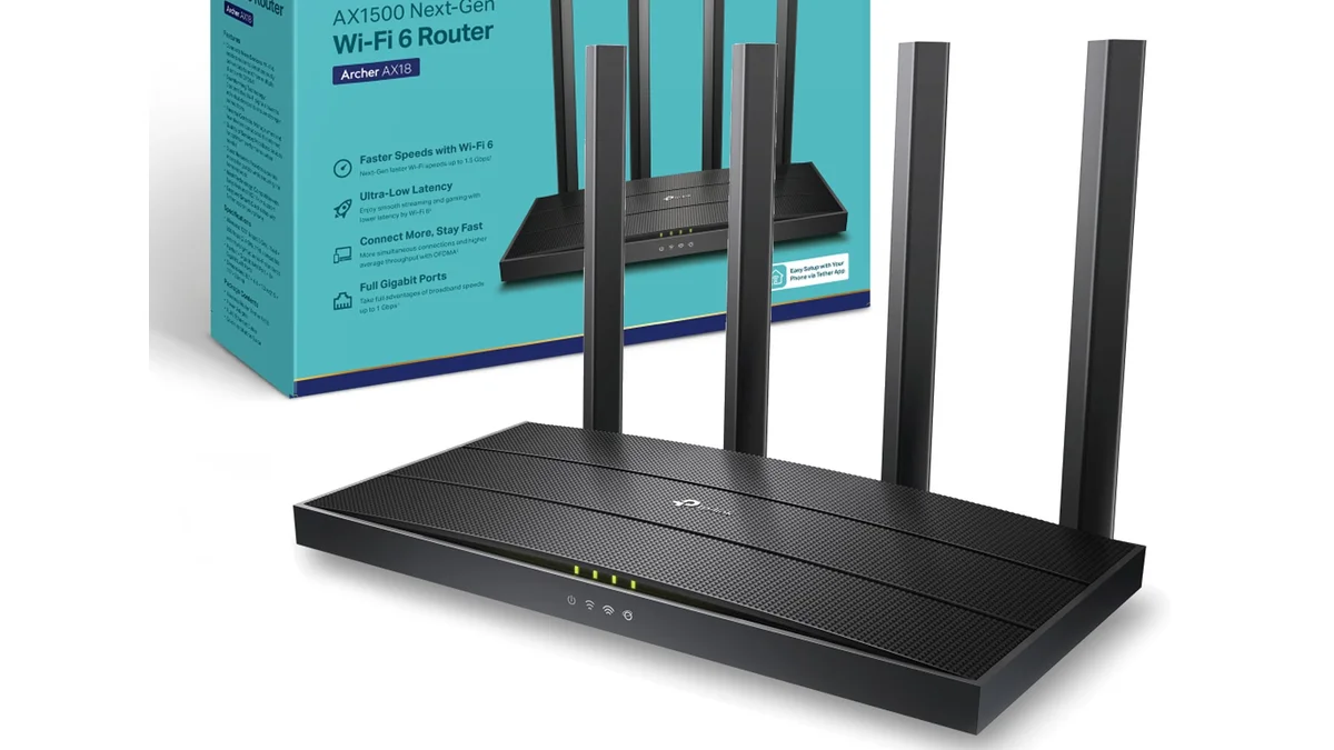 Router TP-Link Archer AX18 - WiFi 6 1201 Mbps 5GHz