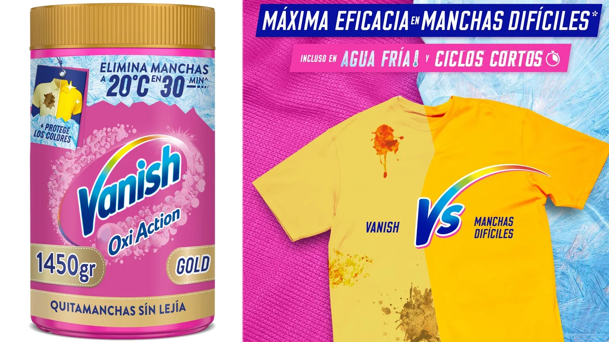 Vanish Gold 1450g Quitamanchas para ropa blanca y de color