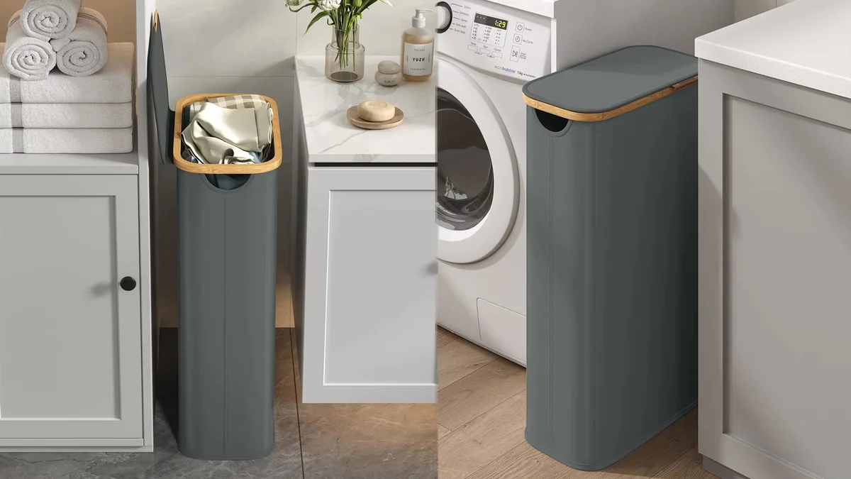65L Cesto para ropa sucia con tapa