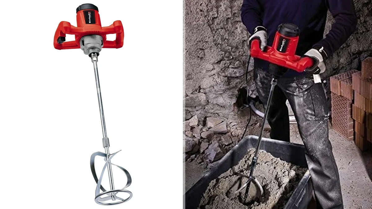 Mezclador de mortero Einhell 1200W 680rpm -  rosca M14 para varillas estándar