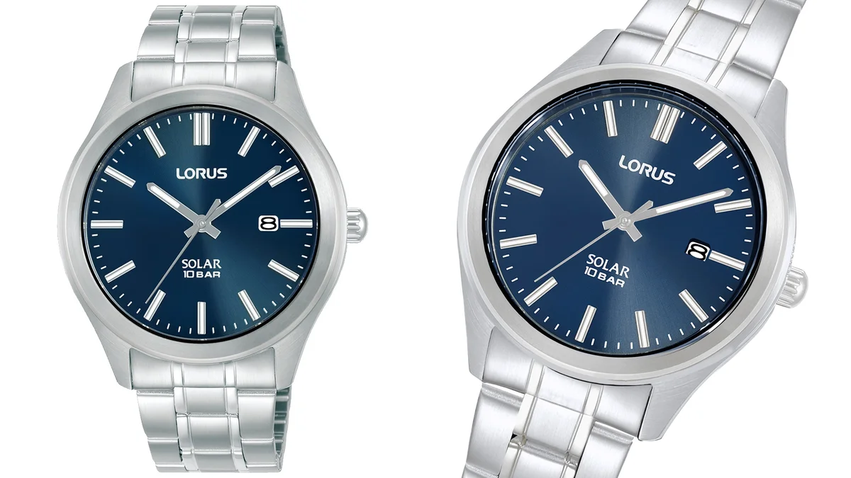 Reloj Solar Lorus (Seiko) sumergible de acero