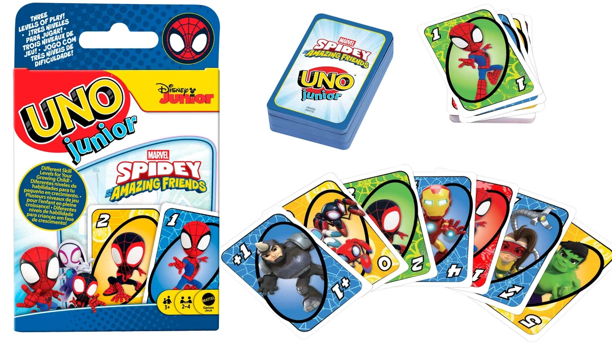 UNO Junior Spidey - Juego de Cartas infantil