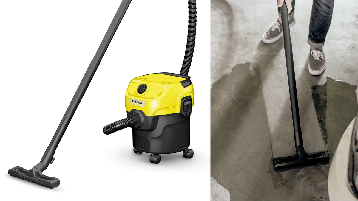 Aspiradora de suciedad y líquidos Karcher WD 1 12L - con soplado