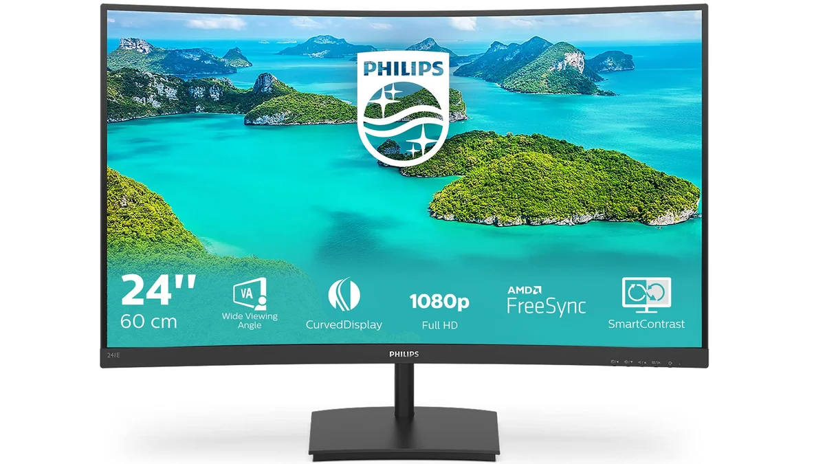 Monitor Philips Curvo 24" FULLHD con altavoces