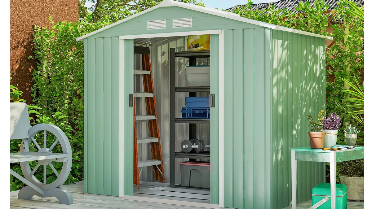 Cobertizo acero galvanizado - 213x130m - puertas correderas