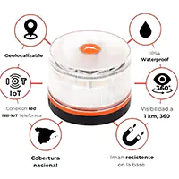 Luz de emergencia V16 GPS certificada 