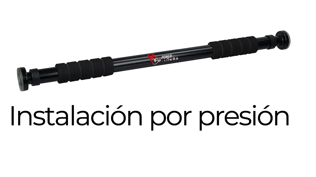 Barra de dominadas - fijación segura por presión