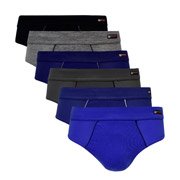 Slip Para Hombre UNCO, Marino, Gris Y Azul, Calzoncillo 100% ALGODÓN