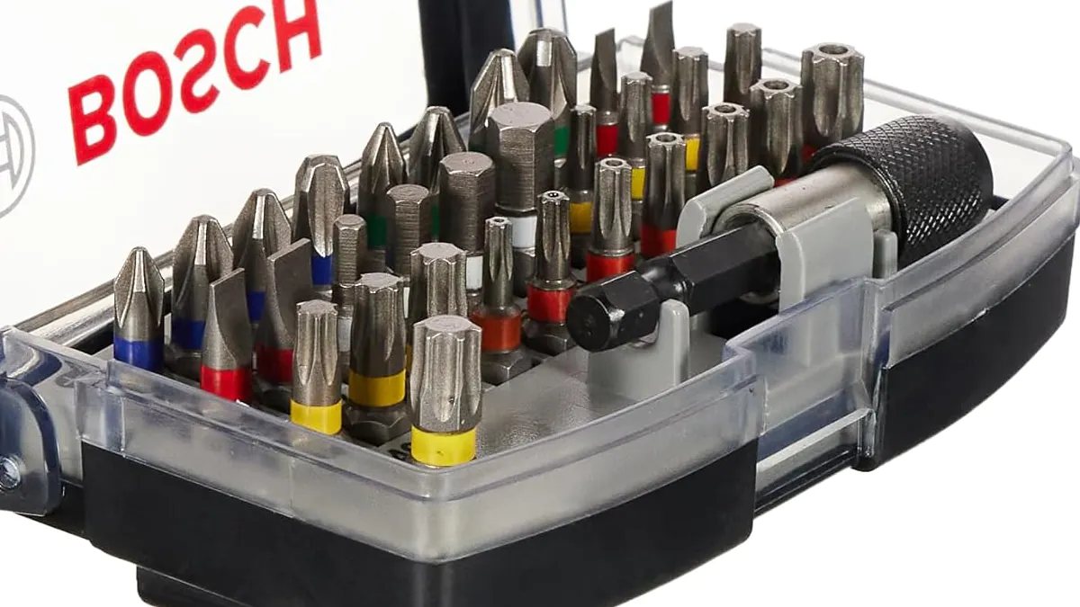 Set Bosch Professional con 31 puntas para atornillar + portapuntas con sujeción doble