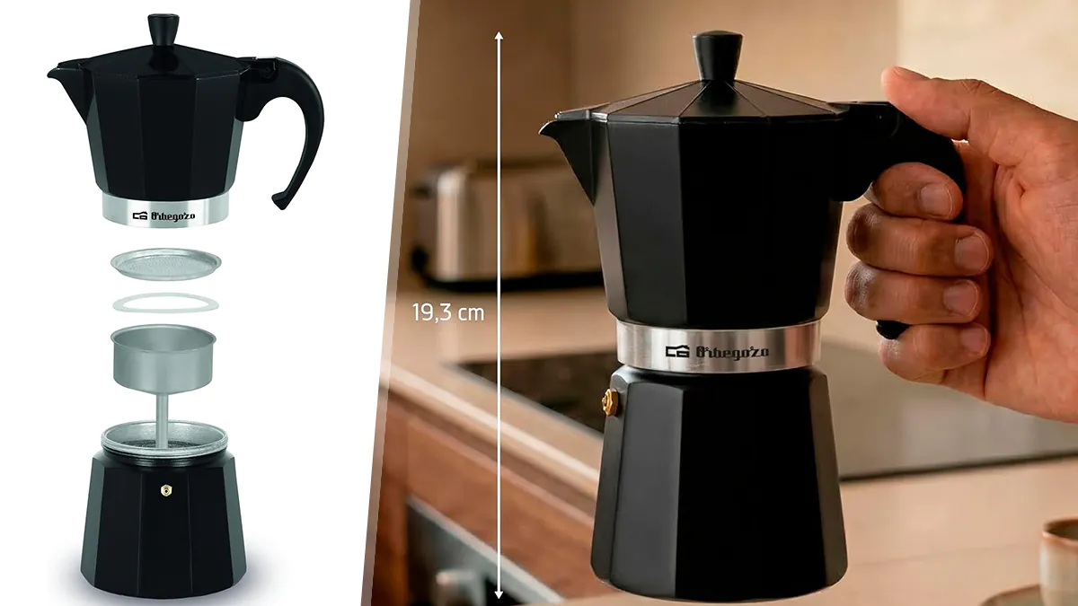 Cafetera Italiana para 6 tazas - Orbegozo