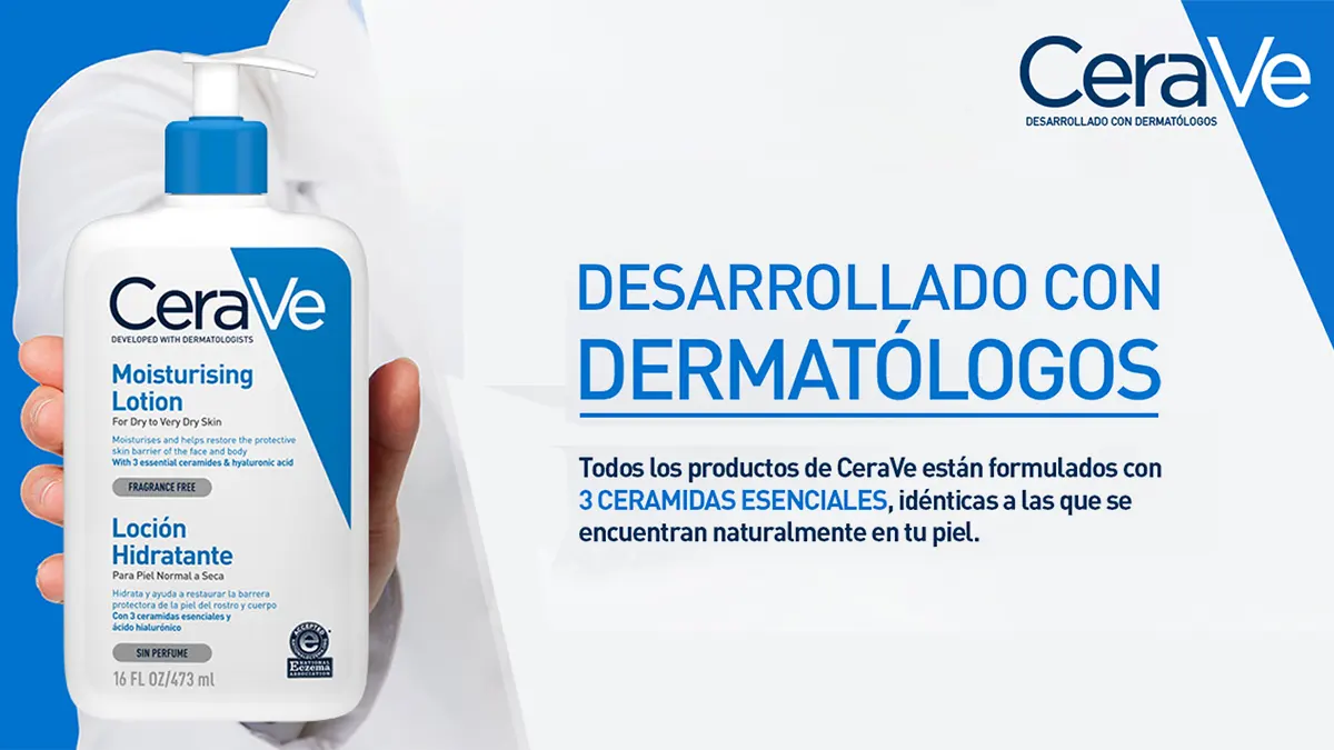 CeraVe 1L loción con ácido hialurónico