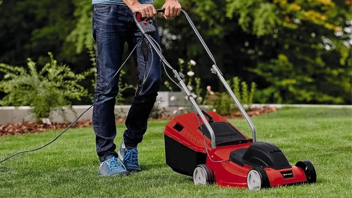 Cortacésped eléctrico barato Einhell 30L - corte entre 3 - 7cm