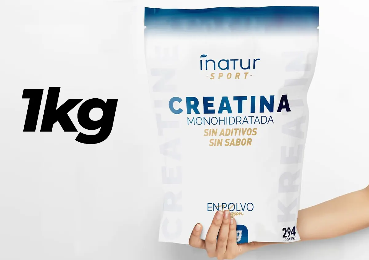 1kg creatina monohidratada (294 dosis)