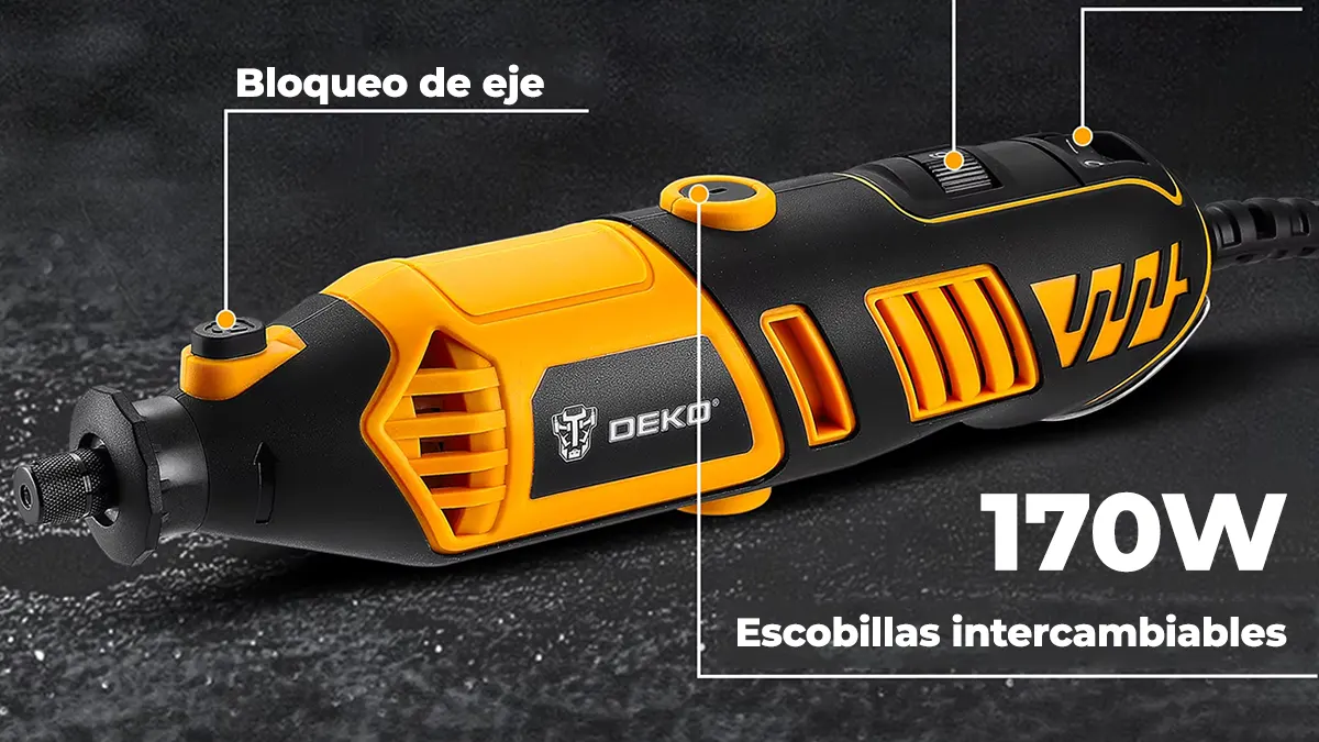 Multiherramienta rotativa 170W - velocidad regulable
