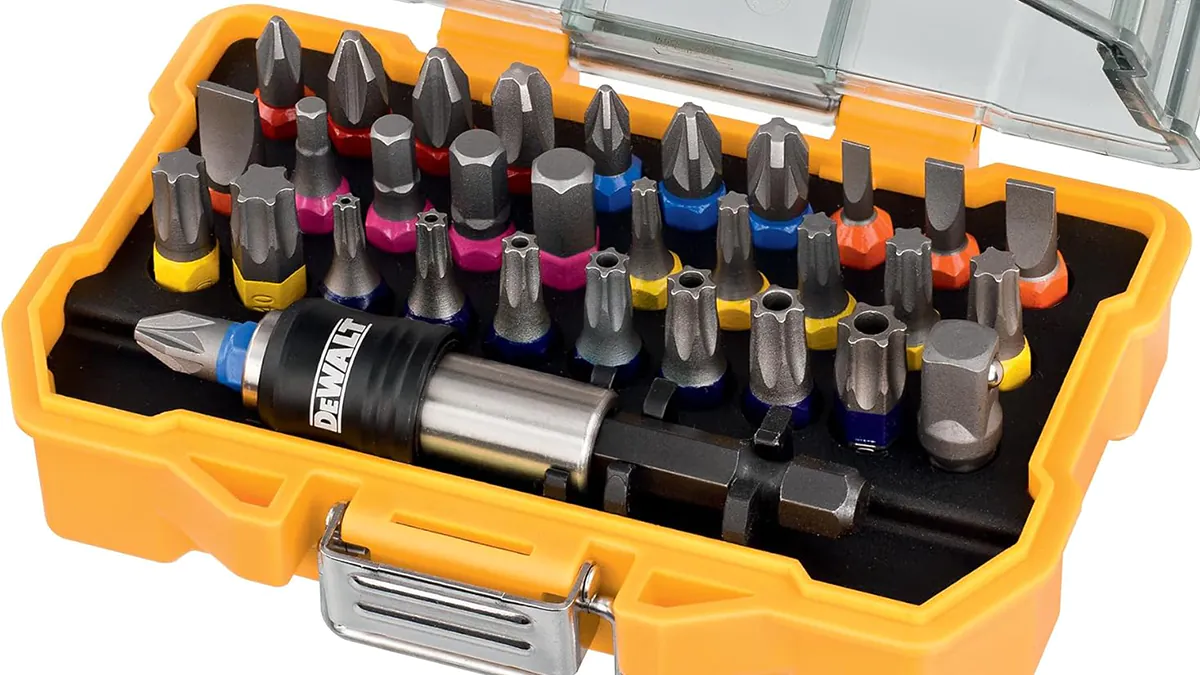 KIT Dewalt de 30 puntas imantadas para atornillar + portapuntas