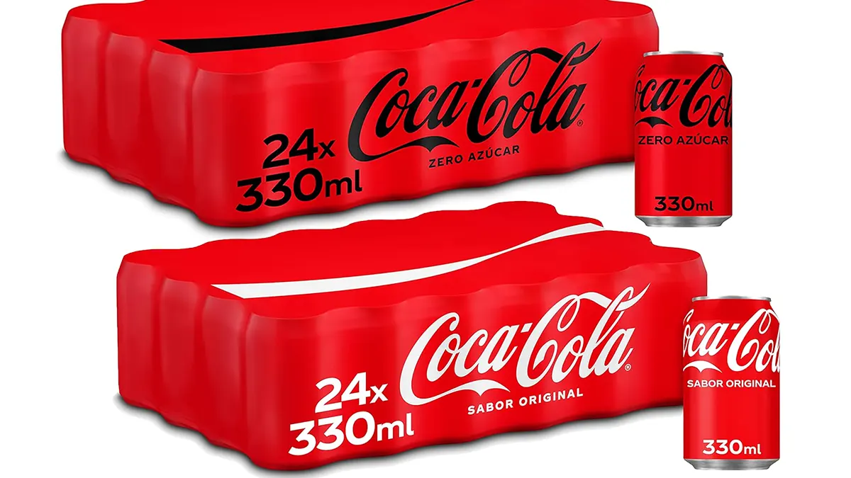 24 latas de Coca Cola Zero y normal