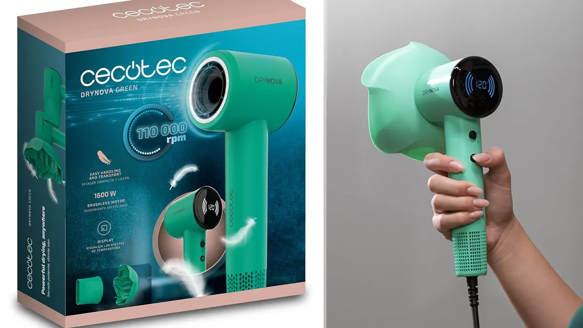 Secador Cecotec DryNova iónico con motor brushless en el mango