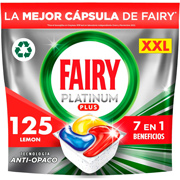 125 cápsulas Fairy Platinum para lavavajillas