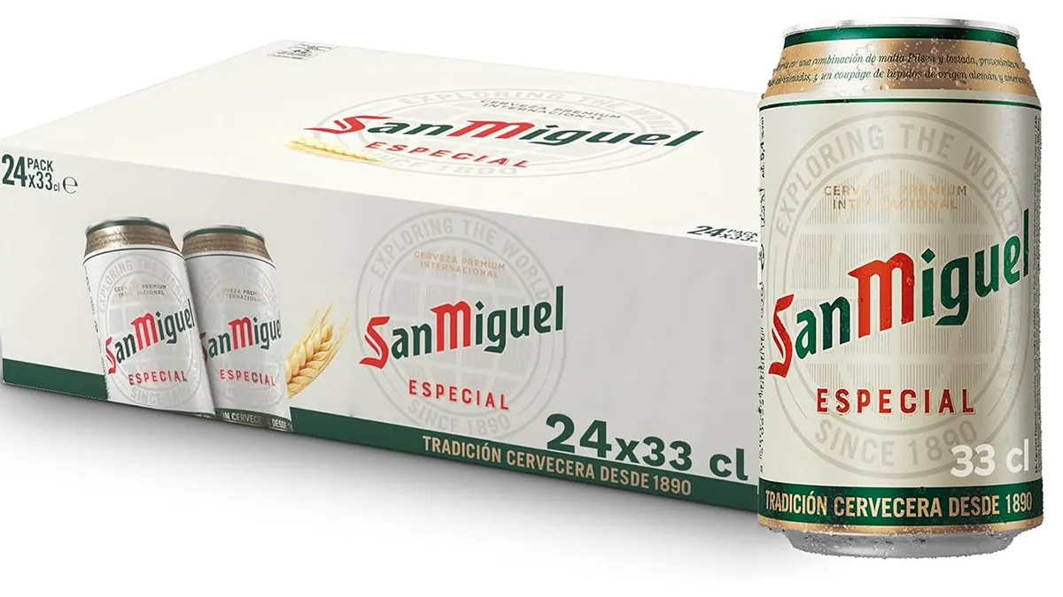 24 latas cerveza San Miguel rubia especial 33cl