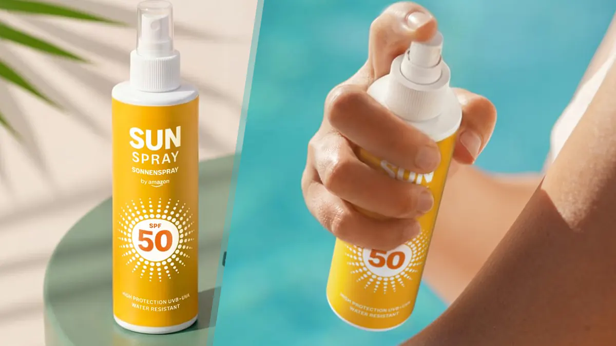 200ml protector solar SPF 50 spray resistente al agua marca Amazon