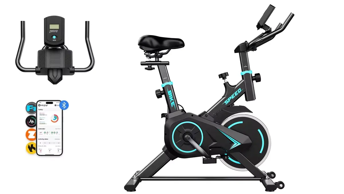 Bicicleta estática con volante de inercia de 6kg