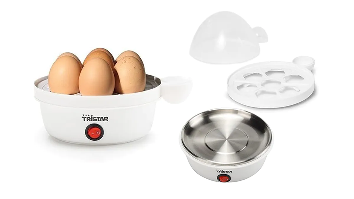 Cocedor de huevos eléctrico al vapor - autoapagado