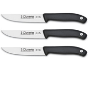 cuchillos de cocina 3 claveles acero inoxidable con molibdeno vanadio