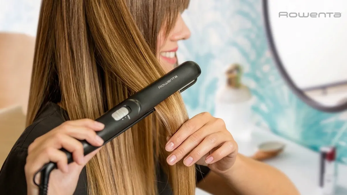 Plancha iónica Rowenta para ondular y planchar - lista en 45s
