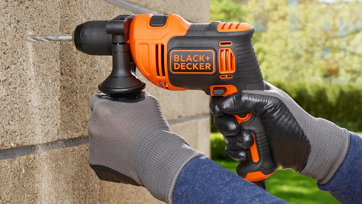 Taladro percutor atornillador Black + Decker 710W 47600ipm