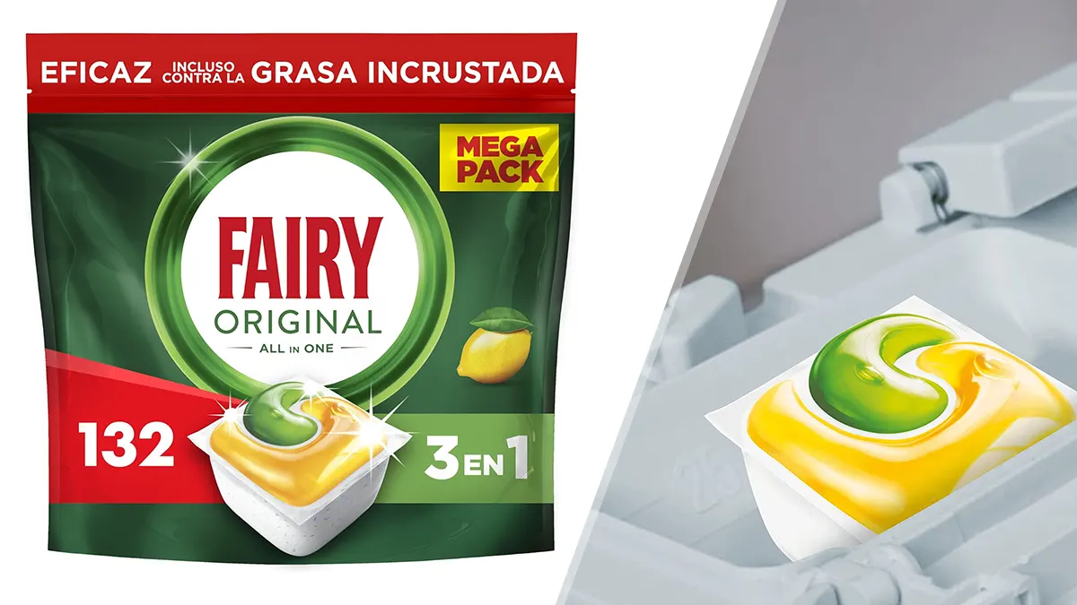 Pack 132 cápsulas Fairy para lavavajillas