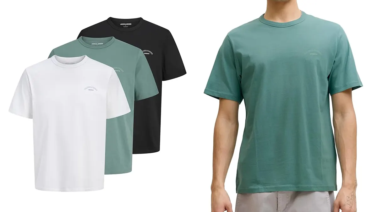 Pack 3 camisetas Jack &amp; Jones hombre