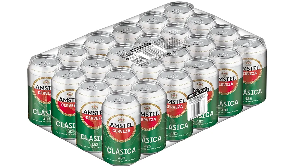 Pack 24 latas cerveza Amstel Clásica 33cl