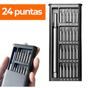 Destornillador con 24 puntas de seguridad