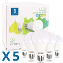 Pack 5 bombillas LED 12W equivalentes a 100W -