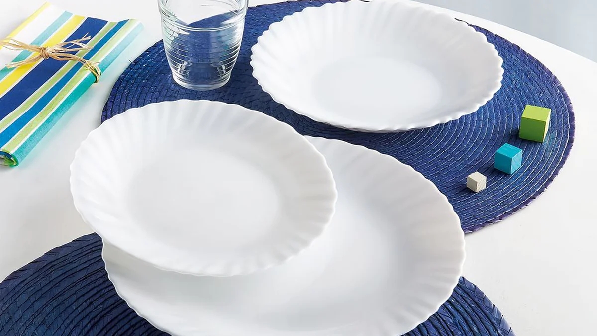 Vajilla Luminarc 18 piezas - 6 platos llanos, 6 hondos, 6 de postre