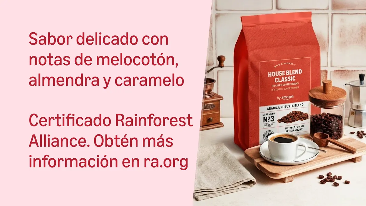 1kg de café en grano Amazon Arábica + Robusta
