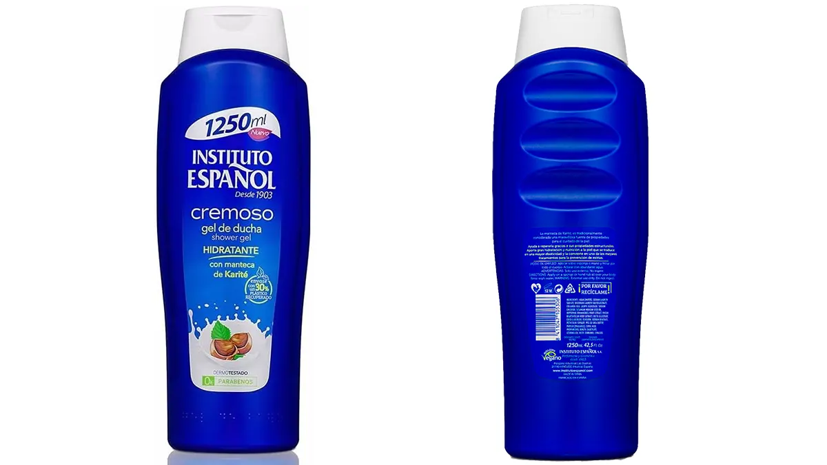 1250ml Gel de baño Instituto Español con manteca de Karité