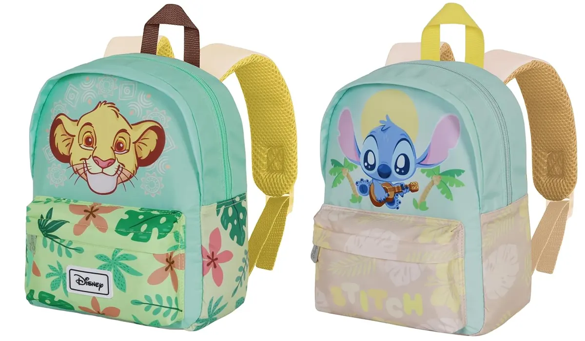Mochila escolar Disney El Rey León / Stitch