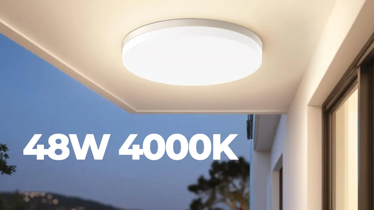 Plafón LED de techo 48W blanco neutro 4186 lm