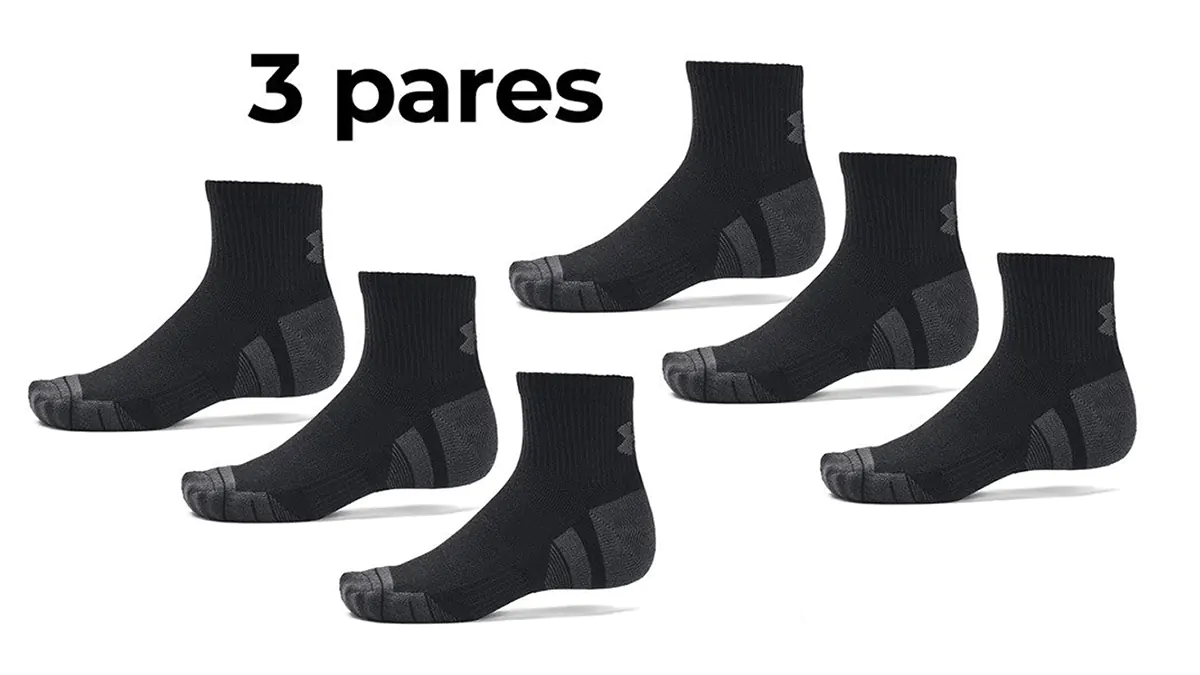 Pack 3 pares de calcetines Under Armour