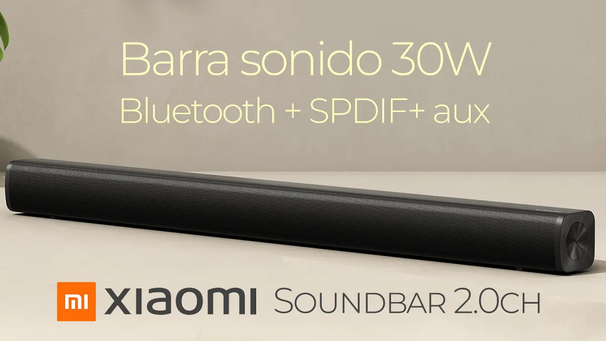 Barra de sonido Xiaomi 30W bluetooth 5.3 + spdif + aux