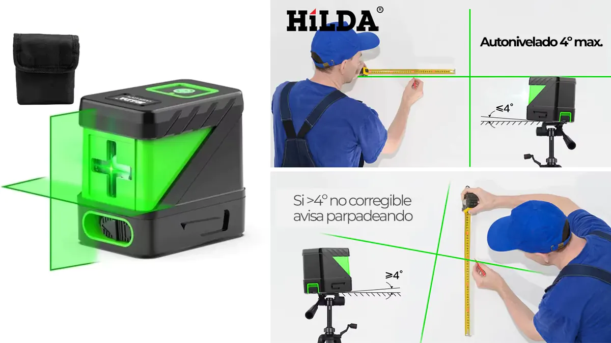 Nivel láser autonivelante - alcance 10m