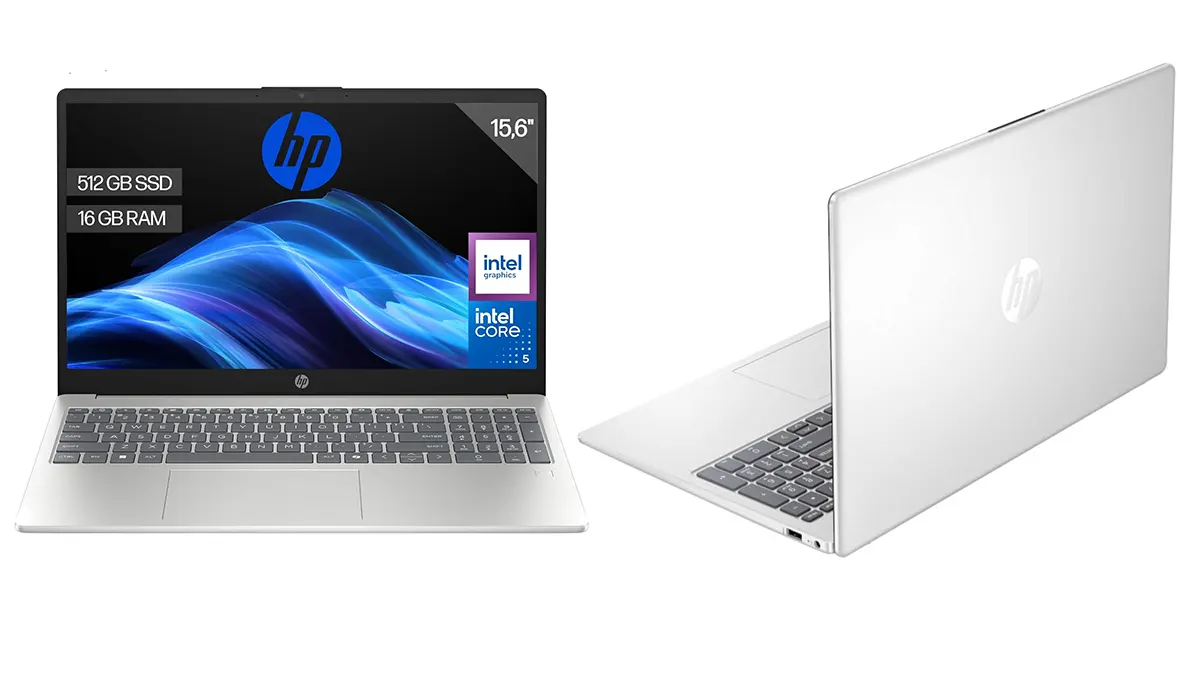 Portátil HP Intel Core 5 120U (mejor que i7-1365U) 16GB RAM - 512GB SSD