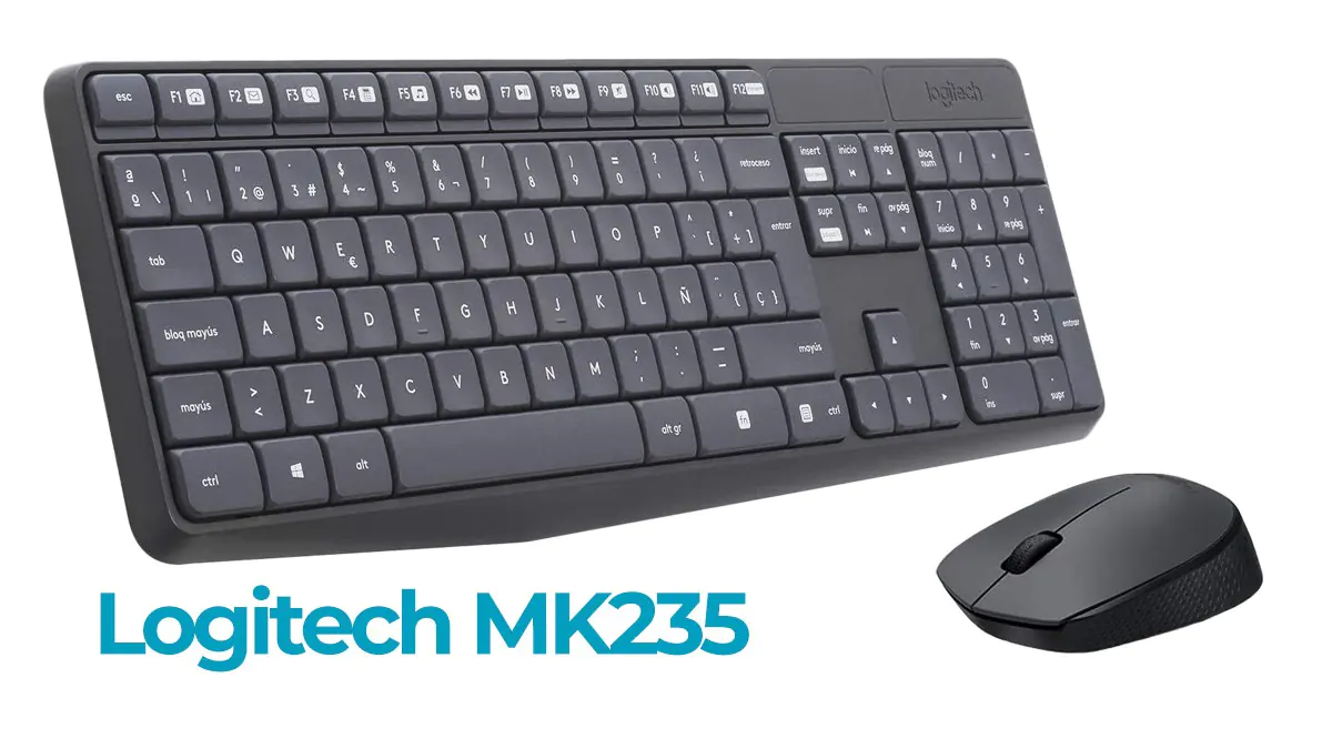 Teclado + ratón inalámbricos Logitech MK235 resiste salpicaduras