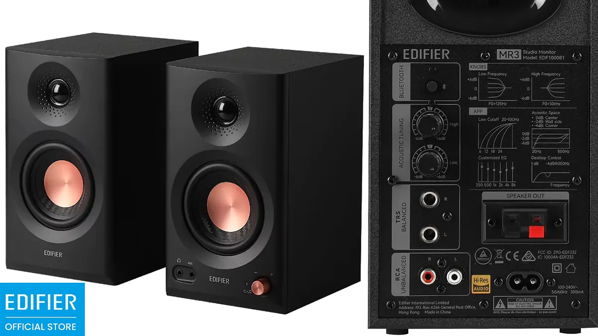 Monitores de estudio Edifier MR3 Hi-Res activos bluetooth